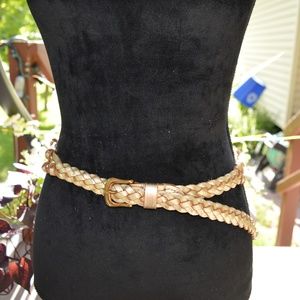 🛍Ralph Lauren gold leather belt